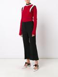 ribbed colour block top