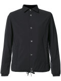 drawstring hem buttoned jacket