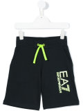 printed logo shorts