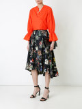 nature print pleated skirt 
