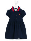 contrast collar dress