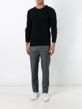 'Spatial' ribbed jumper