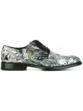 lava print derby shoes 