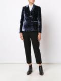 floral pattern fitted blazer