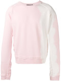 bleached trim sweatshirt 