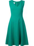 sleeveless flared dress