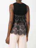 patchwork knitted tank top