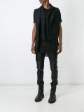 double collar structured vest