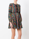 striped mini empire dress
