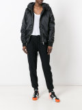 hooded bomber jacket