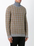 houndstooth patterned sweater