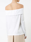 off-the-shoulder T-shirt