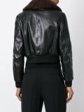 shearling collar bomber jacket