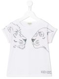 wild cats print T-shirt