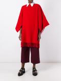 blanket fringed poncho