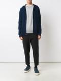 knitted zip hoodie