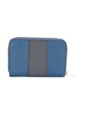 striped zip up wallet