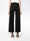 High Rise jeans with cropped leg