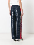 sequins flared trousers 