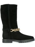chain embellished boots