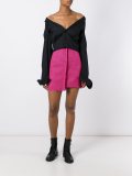 Pied-de-poule mismatched mini skirt