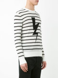 striped lightning bolt sweatshirt