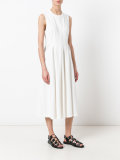seam peplum midi dress