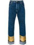 metallic detail jeans