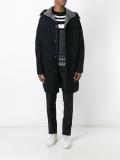 faded check coat