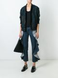 ruffled jeans