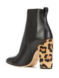 leopard heel boots