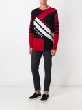 geometric intarsia jumper
