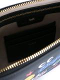 Leather Sticker Clutch Bag