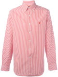 button-down striped shirt