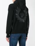 logo print hoodie
