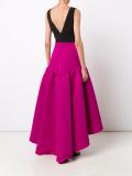 floral embroidered pleated dress