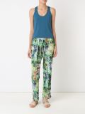 abstract print trousers