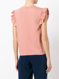 pleated panel blouse