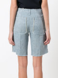 frayed trim shorts 