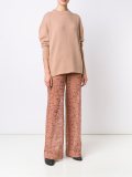 ribbed crew neck jumper