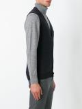 buttoned knit gilet