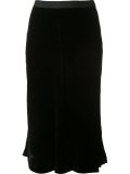 velvet midi skirt 