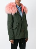 chest pocket parka coat