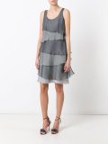 ruffled layered dress