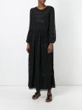 sheer lace insert dress
