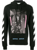 caravaggio printed hooded sweatshirt