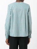 tartan button loop top