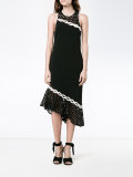 embroidered racer-back dress