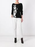 floral embroidery jumper