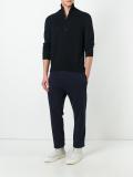 contrast knit jumper